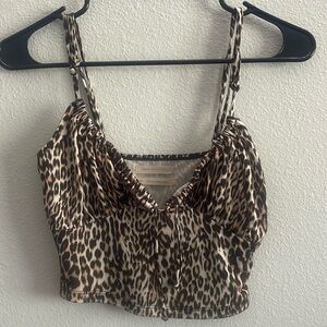 Urban Outfitters size small cheetah print cropped tank top